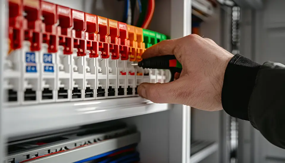 Inspection of switches in an electrical distribution board